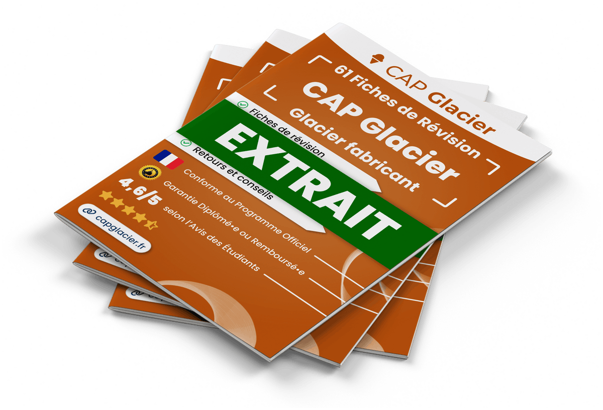 Extrait Fiches Révision gratuites CAP Glacier